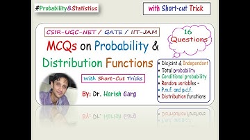 MCQs on Probability and Distribution functions | Short Cut Tricks | CSIR-UGC-NET|IIT-JAM| GATE