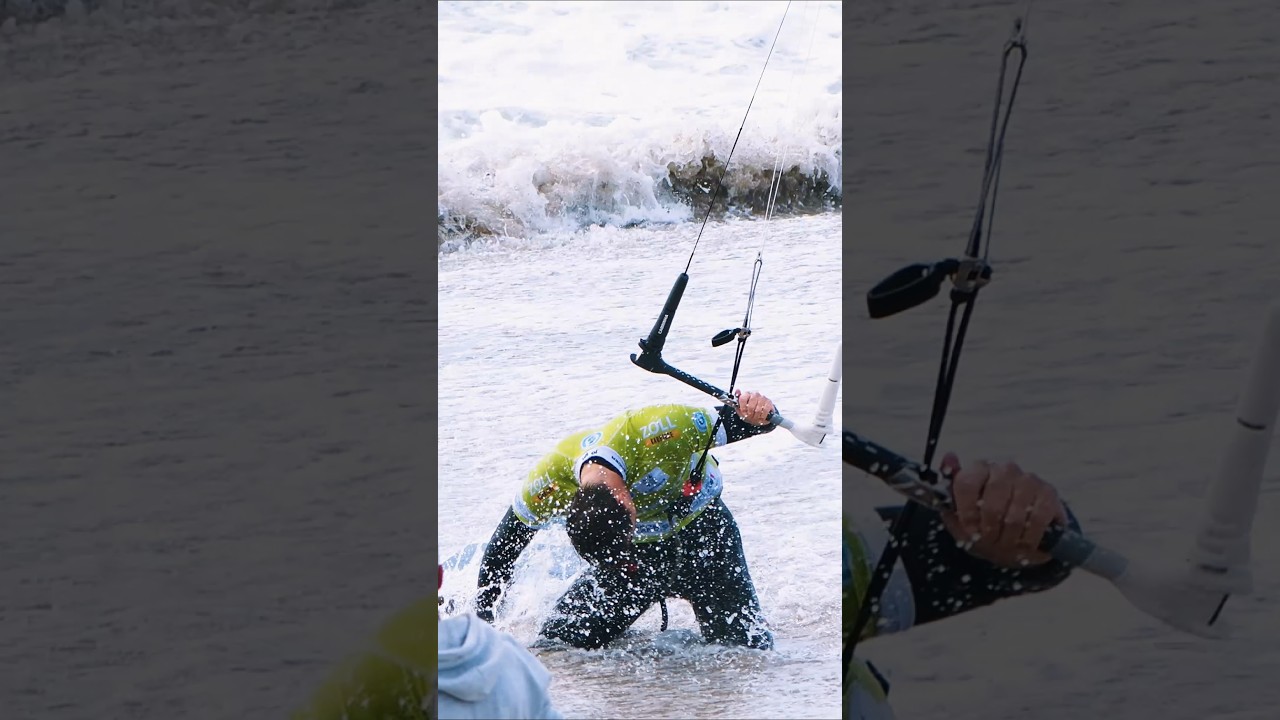 Legend! Theo Demanez won his first podium at the Defender GKA Kite-Surf World Cup in Sylt!