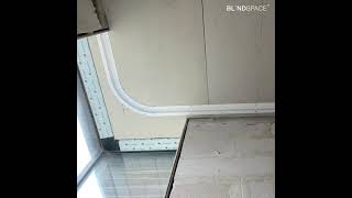 How to install recessed drapery tracks in corner windows