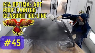 KIA OPTIMA- ABT Roof painted after repair. #autopremium #carpainting #hardwork