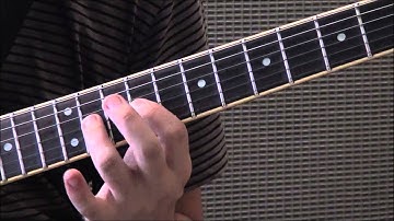 C Lydian #2 Scale (3 notes per string) guitar