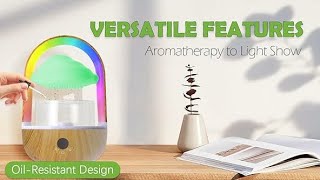 Rainbow Rain Cloud Humidifier Water Drip