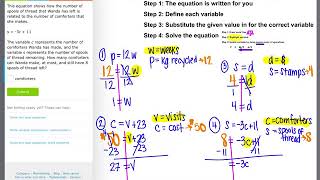 IXL S.7 - Solving Equations: Word Problems