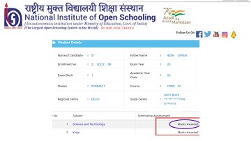 Nios Practical Exam Marks Awarded Problem Solution | Task Is Helping (NIOS) #nios #exam #result