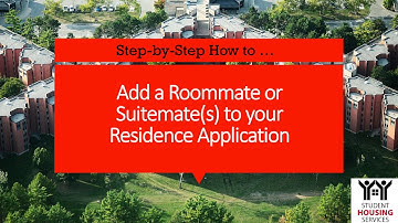 How to Add a Suitemate to Your Application (Returning Students)
