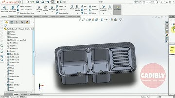 Solidworks Tutorial - Sheet metal Steel Kitchen sink in Solidworks #3D #cadibly #solidworkstutorial