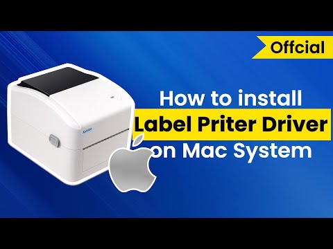 Barcode Label Printer Driver Installation on Apple Mac