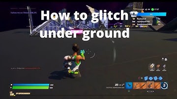 How to glitch under ground in 1v1 build fights