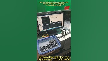 Can you think of it? Semi-automatic eddy current testing of bearing ringsIt was done so easily!