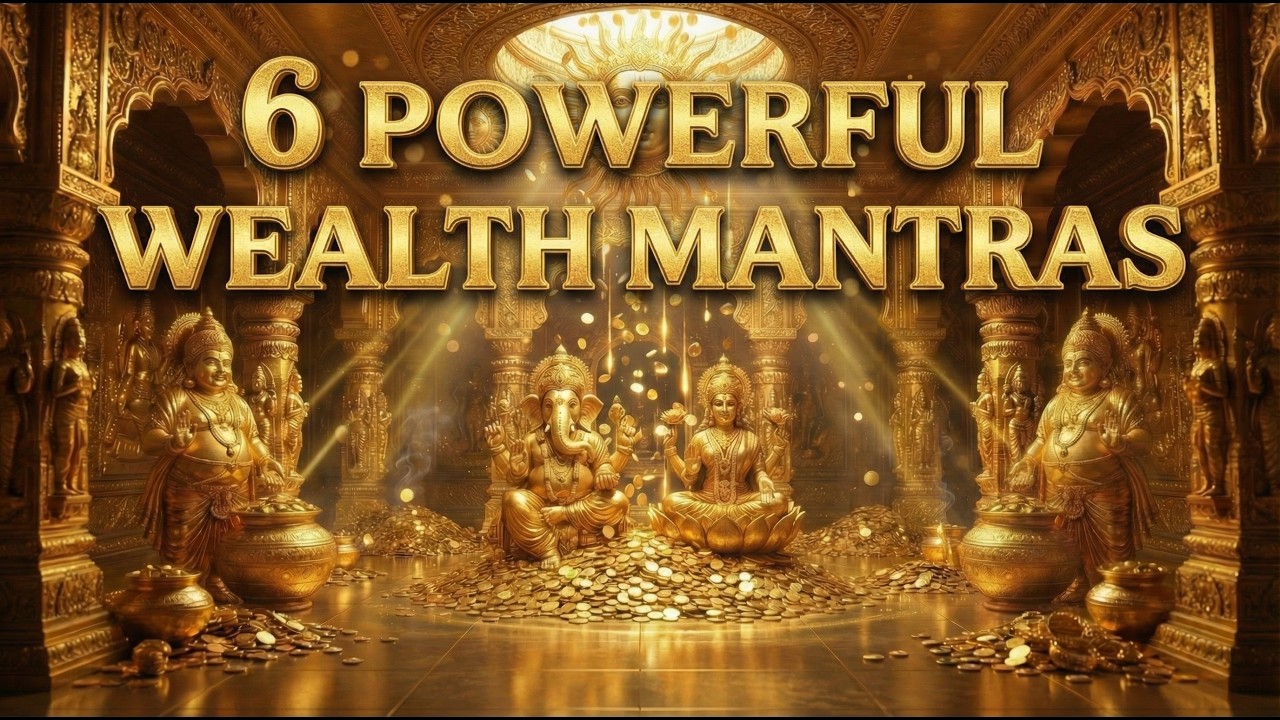 6-in-1 Powerful Money Mantras | Kubera, Lakshmi, Surya, Ganesh | Remove Money Blocks