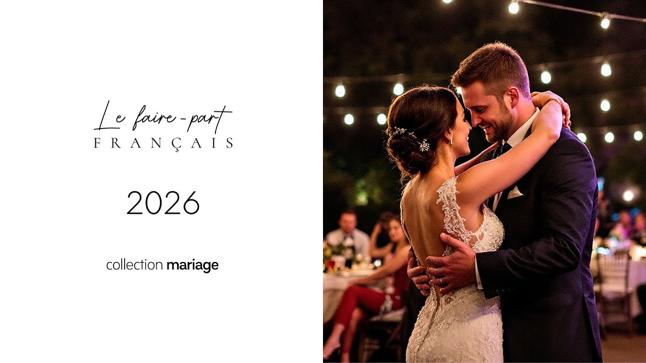 Faire-Part de Mariage et Papeterie Collection 2026