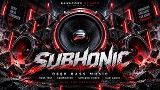 SUBHONIC 🔊 Deep Bass Boosted | Extreme Subwoofer Bass Test & Speaker Check