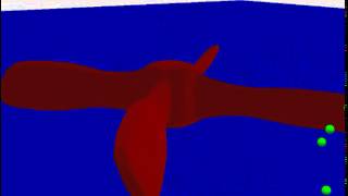 Particle system using continuous collision detection