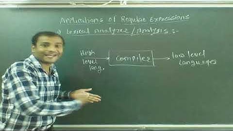 Applications of Regular Expression