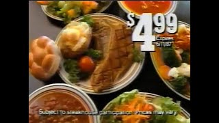 1987 Ponderosa Steakhouse Commercial