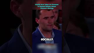 Charlie Kirk Takes On Feminist in Heated Debate About Women’s Biology