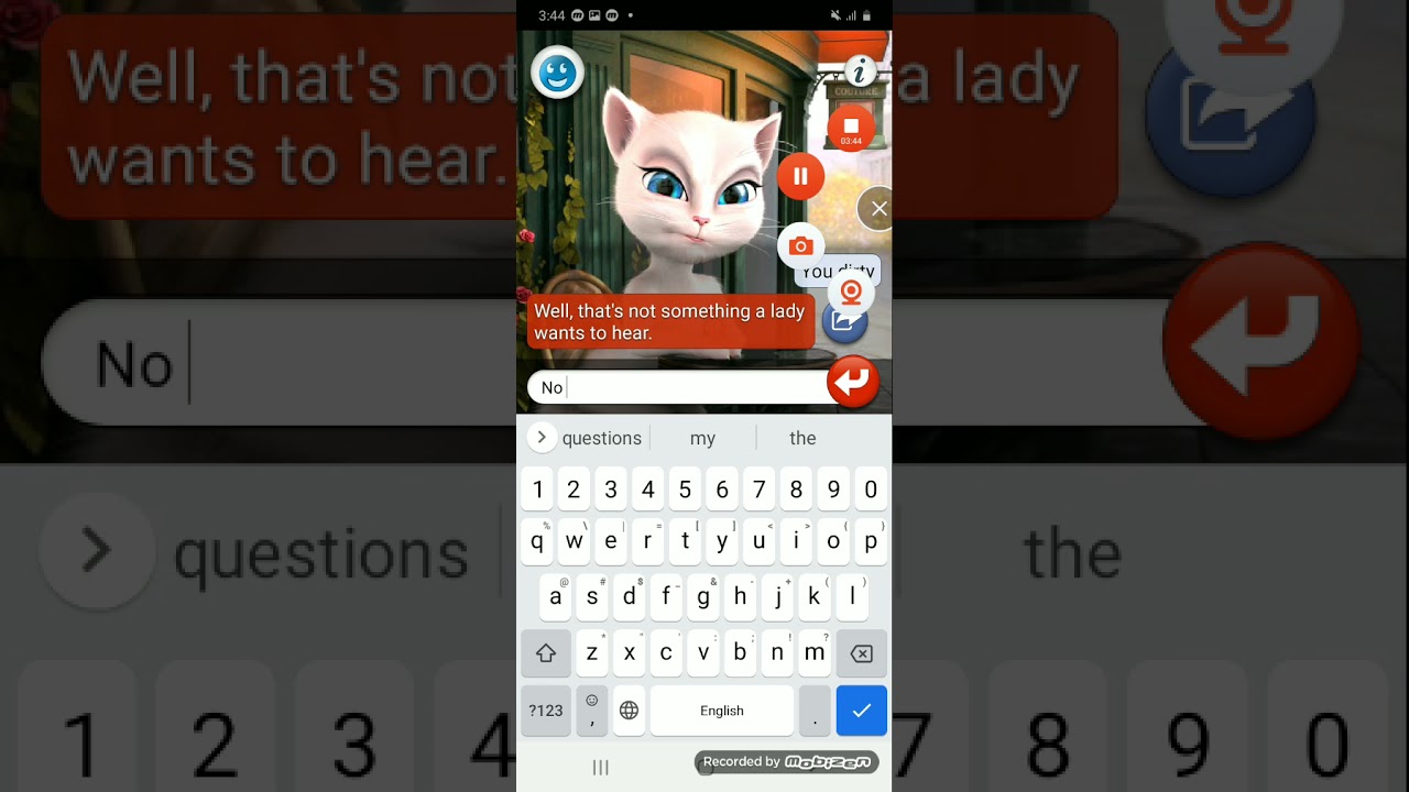 Talking angela scary eye part 3 YouTube