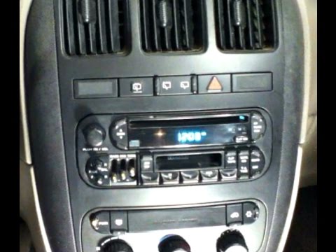 Replacing radio on 2002 Chrysler minivan.