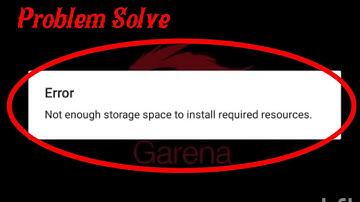 free fire max error not enough storage space to install required resources problem solve