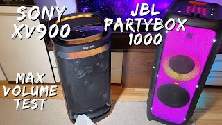 Sony XV900 VS JBL Partybox 1000 Ultimate Sound Test at Max Volume with Bass Boos