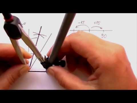 Constructing an Angle of 75 degrees