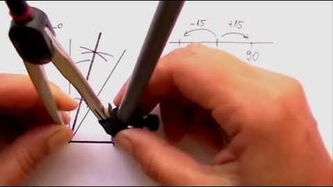 Constructing an Angle of 75 degrees