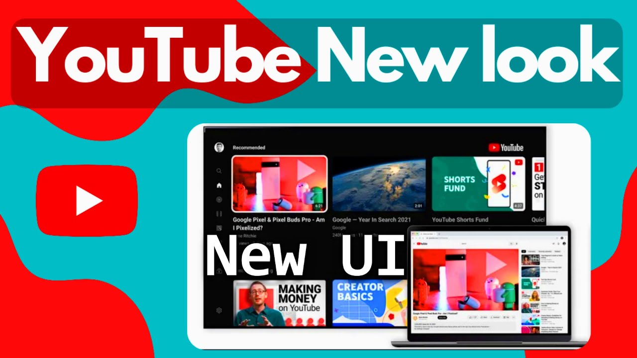 YouTube New UI Design YouTube New layout Update 2023 YouTube