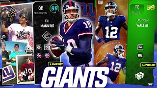 ELI MANNING THROWING DOTS ON THE GIANTS THEME TEAM! MADDEN 24