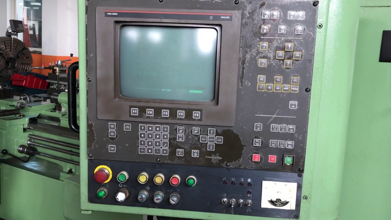 CNC Tokarski stroj Prvomajska TU 360 - YouTube