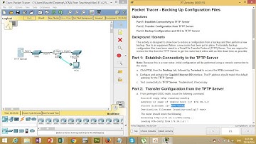 11 4 2 5 Packet Tracer   Backing Up Configuration Files