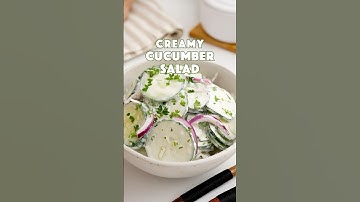 Creamy Cucumber Salad #recipe