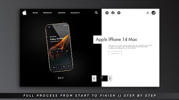 Landing Page Design for Apple | Web UI Design | Photoshop tutorial