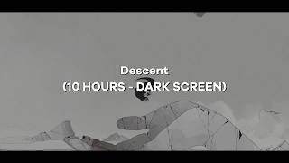 Descent - GRIS OST 💤 Dark Screen to fall asleep to (10 Hours)