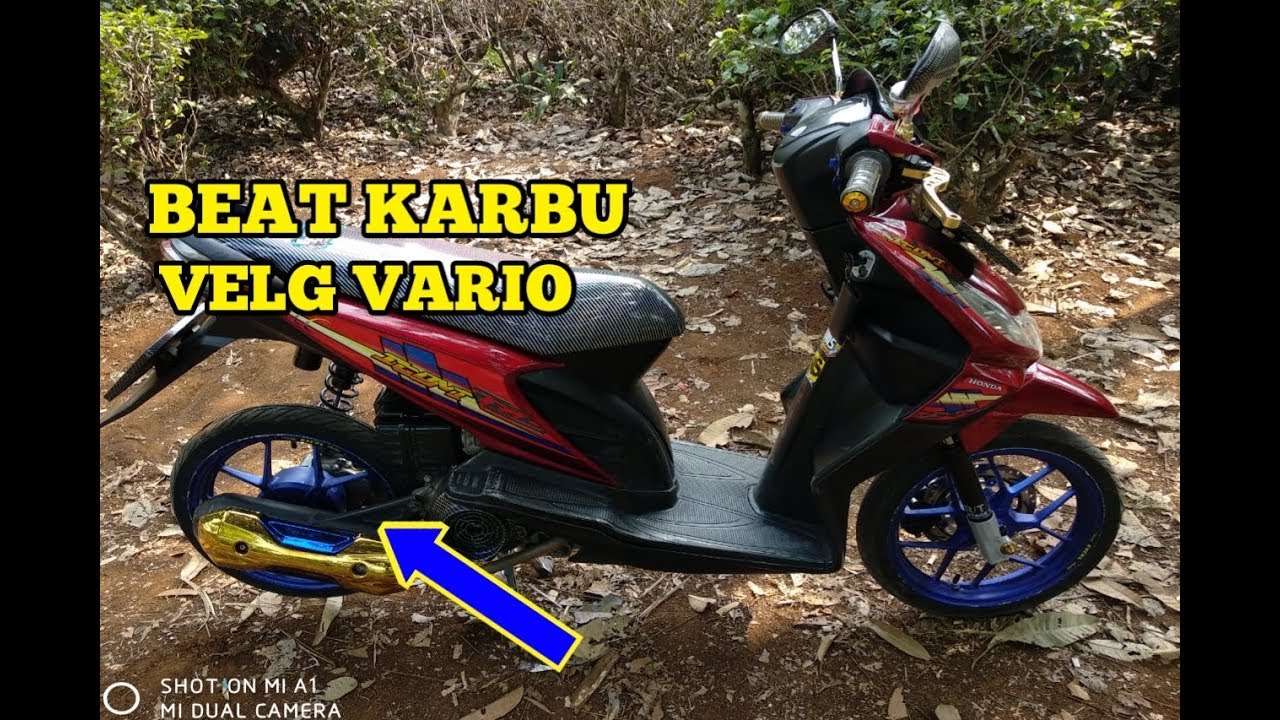 Modifikasi Beat Karbu Pake Velg Vario YouTube