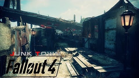 Fallout 4 | Detailed Realistic Red Rocket (Junk Town) Settlement Tour
