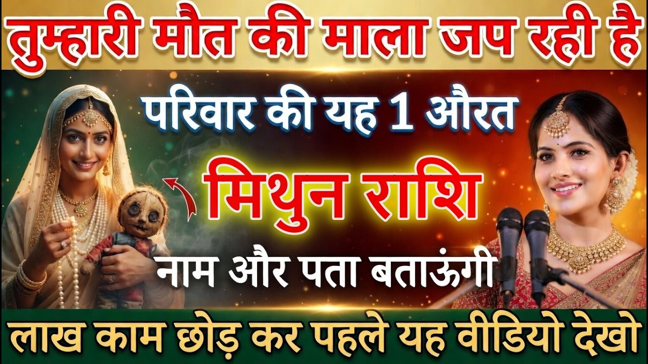 मिथुन राशि 11 मार्च तुम्हारी बर्बादी की माला जप रही है परिवार की यह औरत,अभी नाम जानलो@mithunbharti