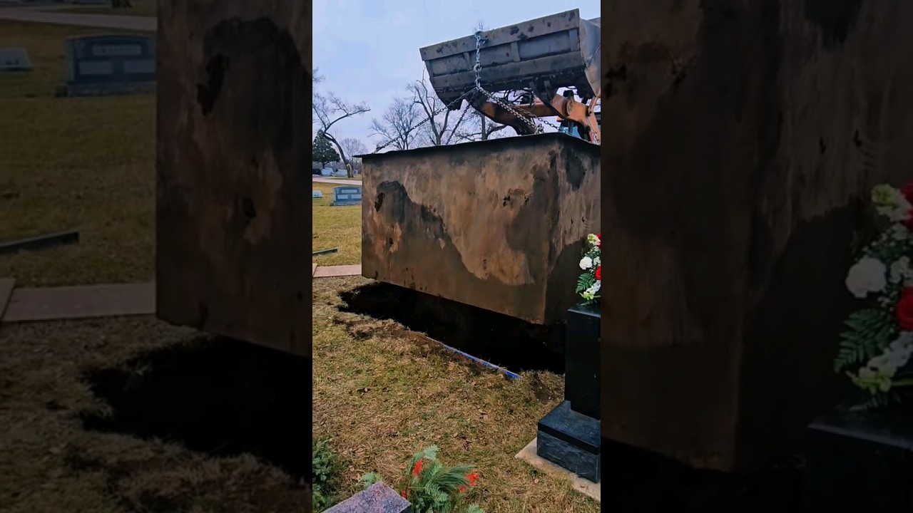 Removing Grave Box Post Service #cemetery #educationalvideo