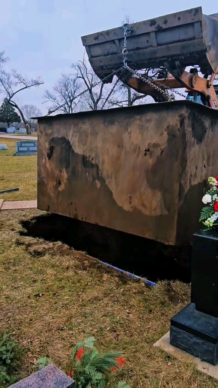 Removing Grave Box Post Service #cemetery #educationalvideo