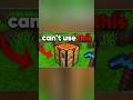 Minecraft but you can't use CRAFTING TABLE!! #shorts #minecraft
