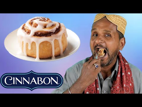 tribal people try cinnamon rolls for the first time, their reaction is priceless!