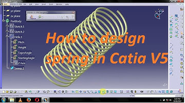 How to design a spring in Catia V5