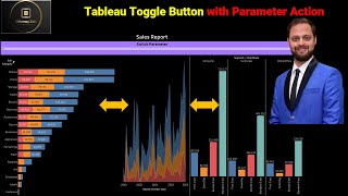 Tableau Toggle Button with Parameter Action | Chinmay Jain | Hindi