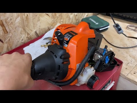 How to remove and rebuild the carburetor on a Remington RM2510 - YouTube