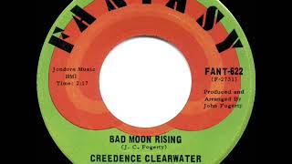 1969 HITS ARCHIVE: Bad Moon Rising - Creedence Clearwater Revival (a #1 record--mono)