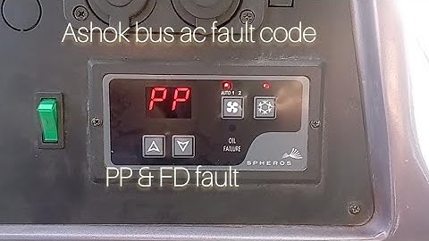 Ashokleyland bus AC no start PP & FD  fault | PP FAULT | Fd Fault | @bossminhass