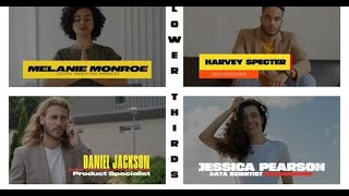 Colorful Lower Thirds for Premiere Pro | Premiere Pro template - Envato elements