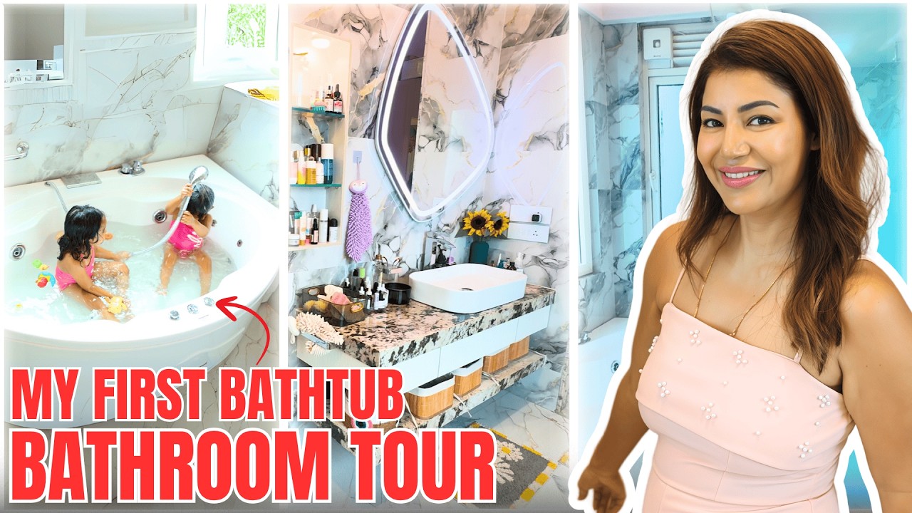 My bathroom Tour | HINDI | WITH ENGLISH SUBTITLES | Debina Decodes |