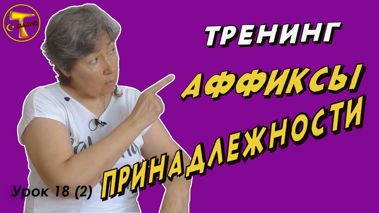 Турецкий язык – Притяжательные аффиксы принадлежности (тренинг)