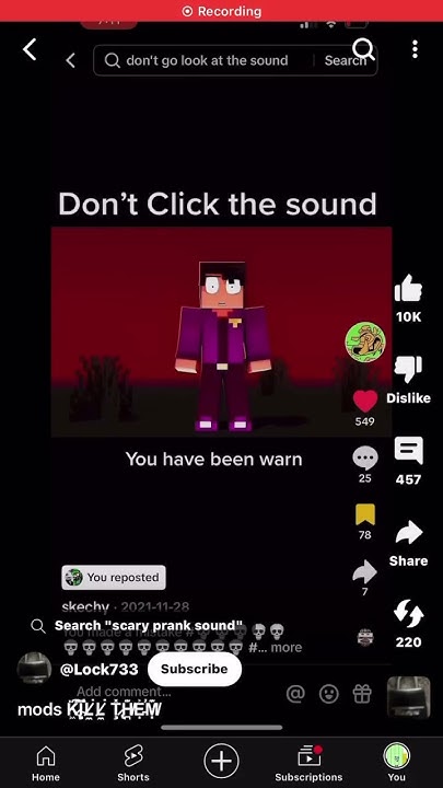 β οΈ DONT CLICK THE SOUND β οΈ - YouTube
