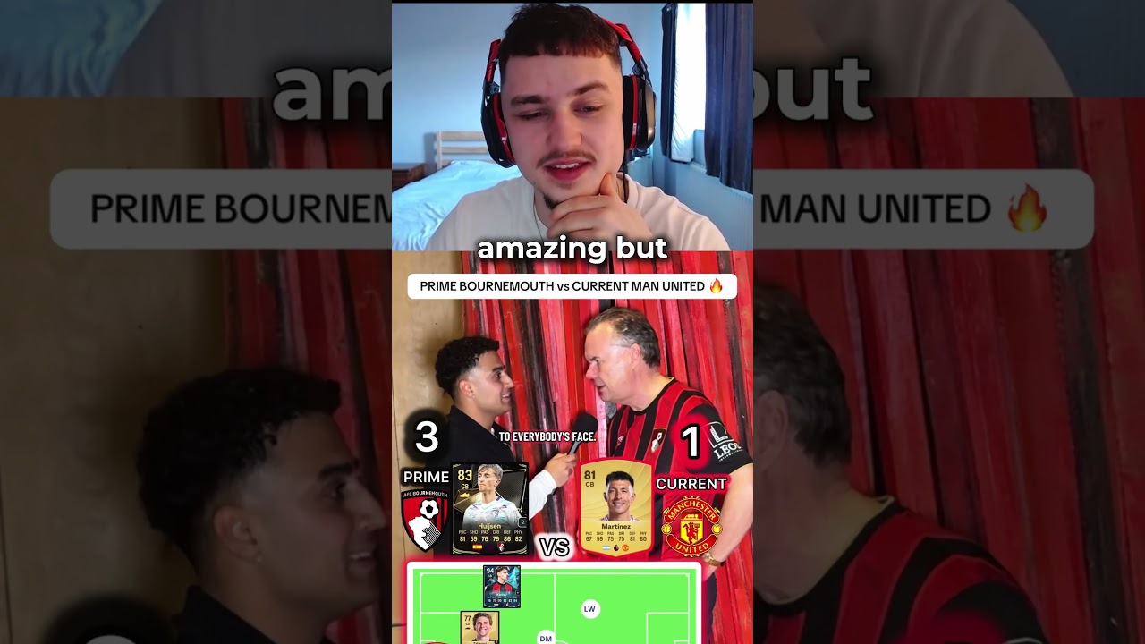 Prime Bournemouth Vs Current Manchester United